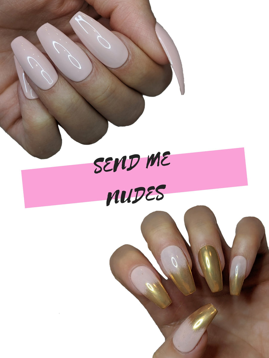 Send Me Nudes Press On Nails – Yours Truly Beauty Parlour