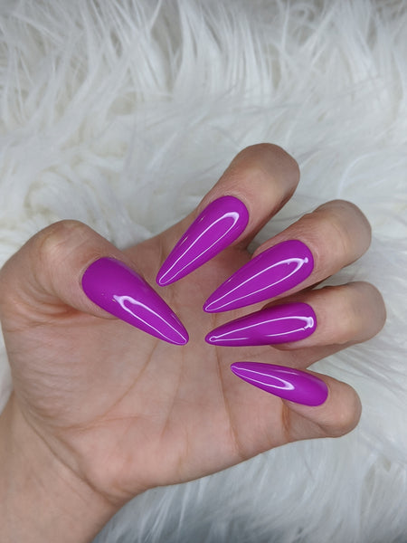 Back to the Fuchsia Press on Nails - Press on Nails, Nail decals, Nails