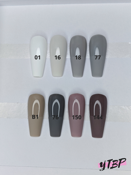 White & Greys - Press on Nails, Nail decals, Nails