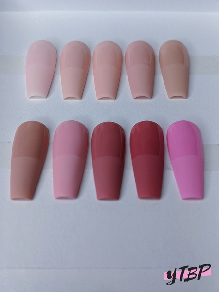 Nudes & Pinks - Press on Nails, Nail decals, Nails