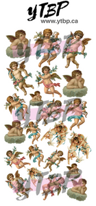 Decals - Cherubs Clear - Press on Nails, Nail decals, Nails