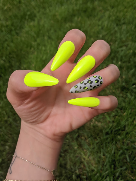 Sun Leopard Press on Nails - Press on Nails, Nail decals, Nails