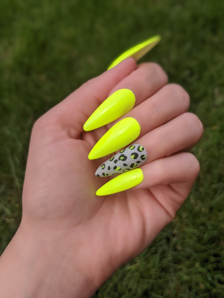 Sun Leopard Press on Nails - Press on Nails, Nail decals, Nails