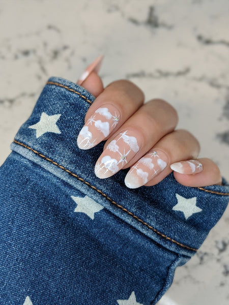 Cloud 9 - Press on Nails, Nail decals, Nails