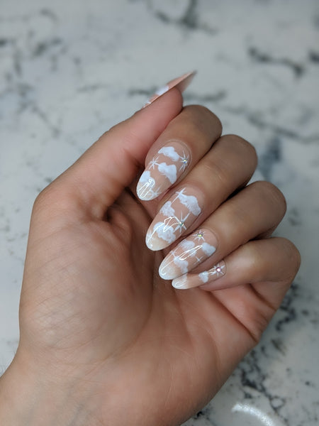 Cloud 9 - Press on Nails, Nail decals, Nails