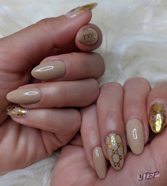 Foil Decals - Gucci Clear - Press on Nails, Nail decals, Nails