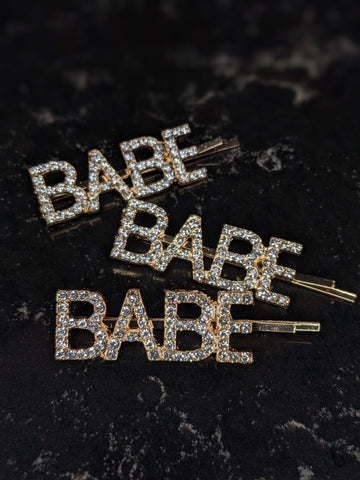 Babe Hair Pin - Press on Nails, Nail decals, Nails