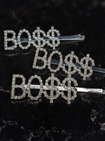 Bo$$ Hair Pin - Press on Nails, Nail decals, Nails