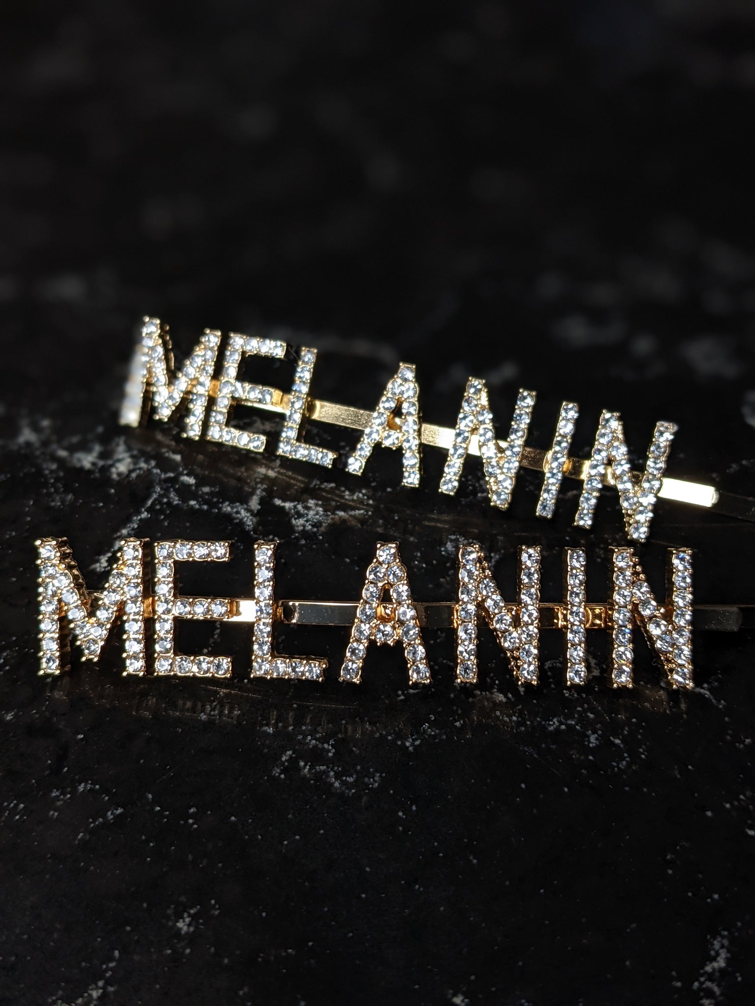 Melanin Hair Pin - Press on Nails, Nail decals, Nails